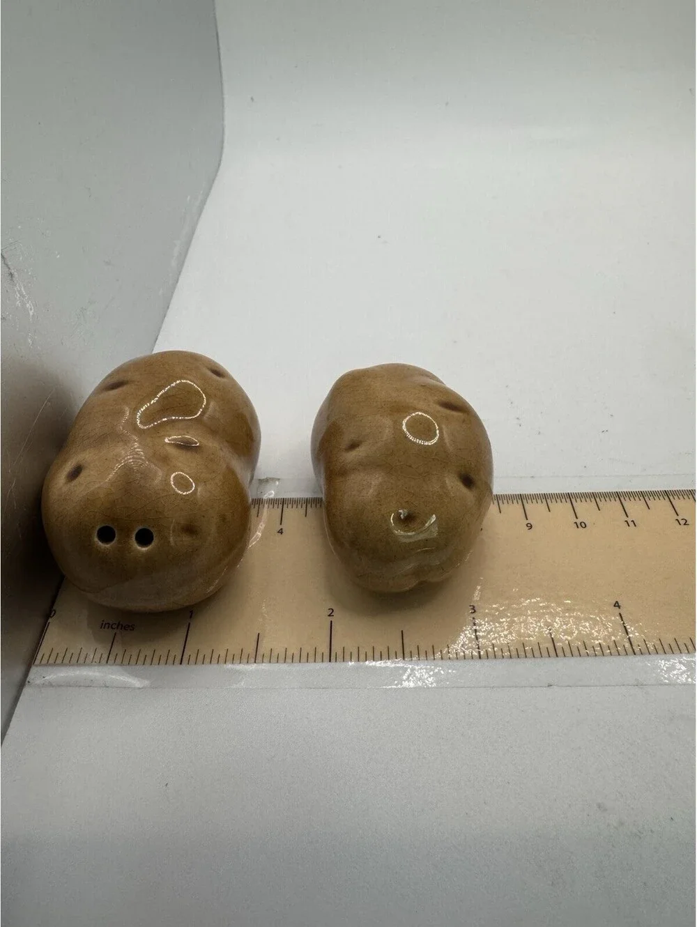 Vintage Potato Salt and Pepper Shakers